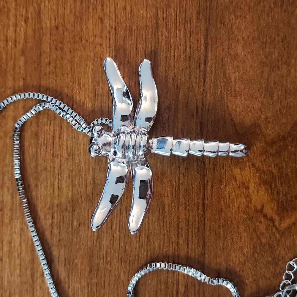 Dragonfly Cremation Remains Memorial Necklace